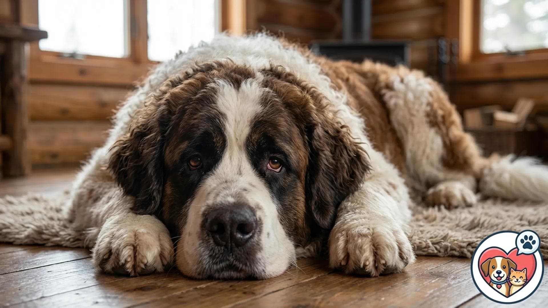 The Saint Berdoodle (Saint Bernard + Poodle)