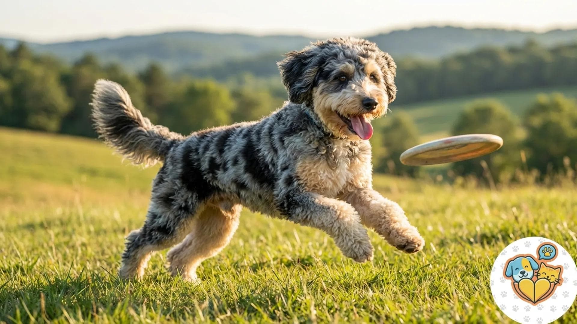 The Aussiedoodle (Australian Shepherd + Poodle)