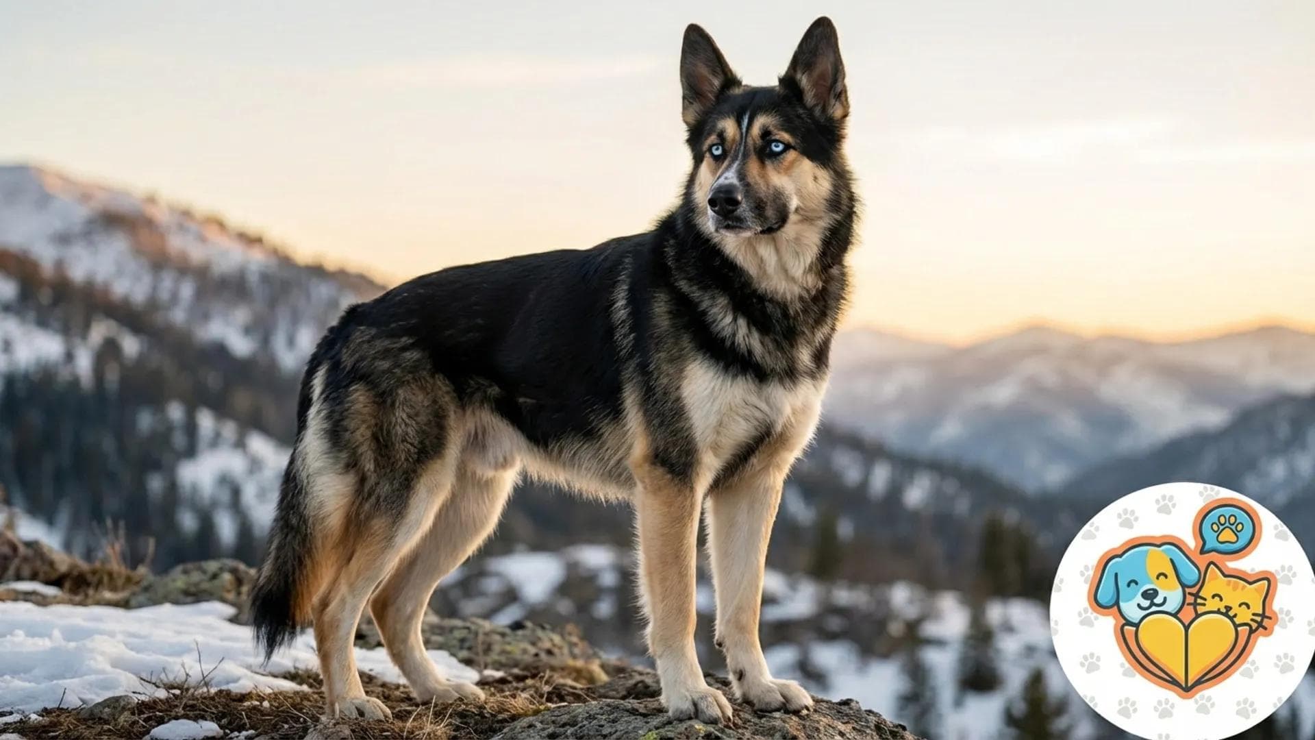 The Gerberian Shepsky (German Shepherd + Husky)